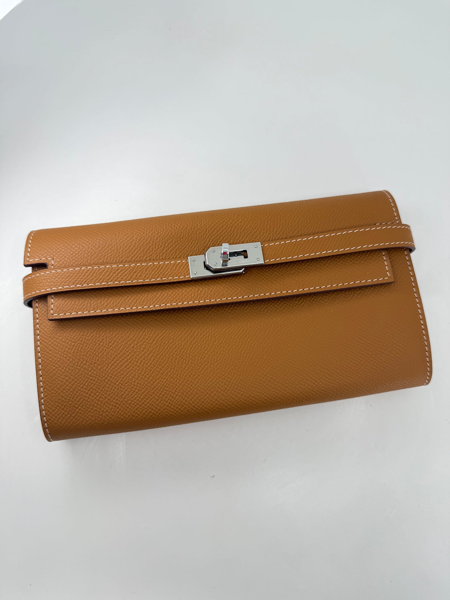 Hermes Kelly Wallet (Tan)