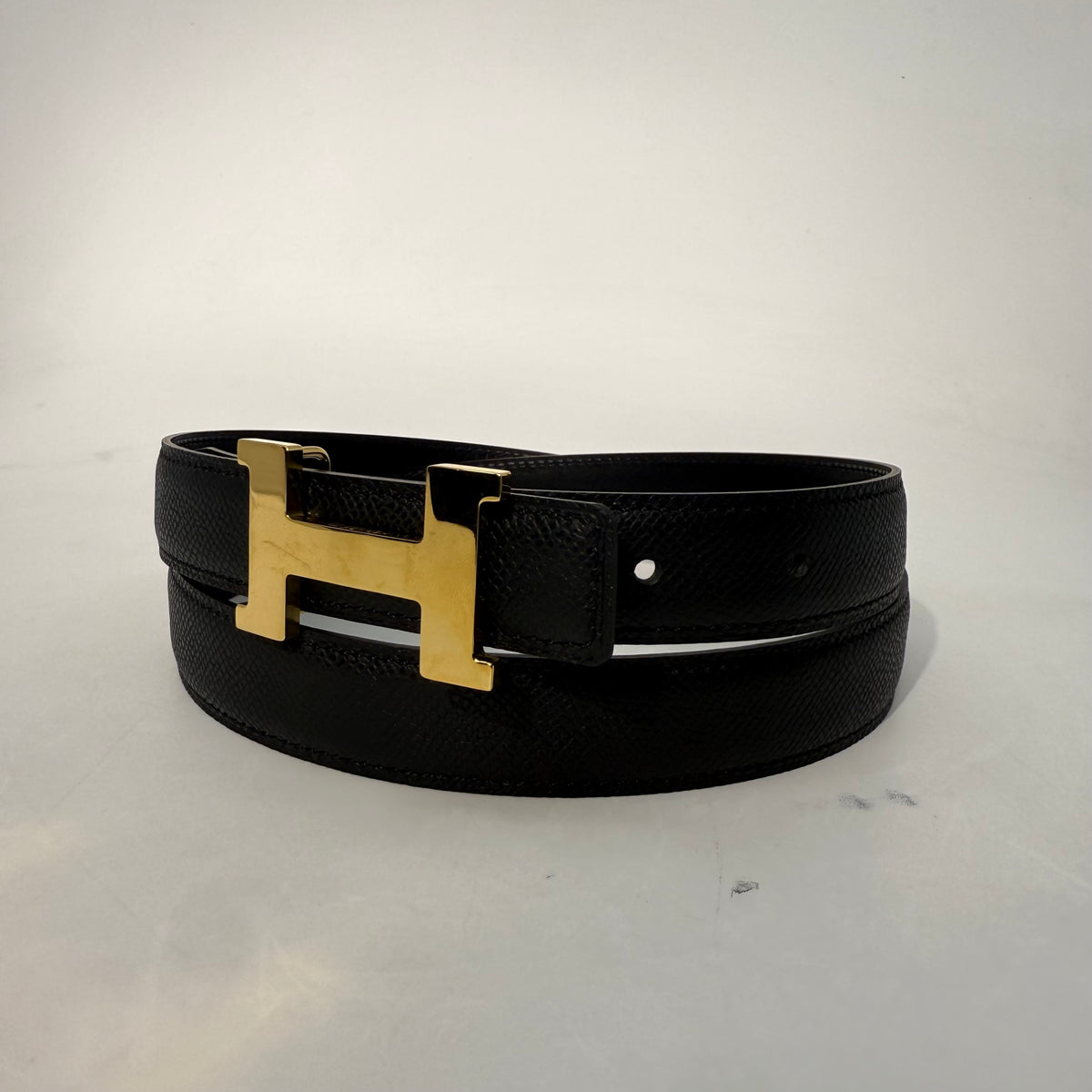 Hermes H Constance Belt (Black)