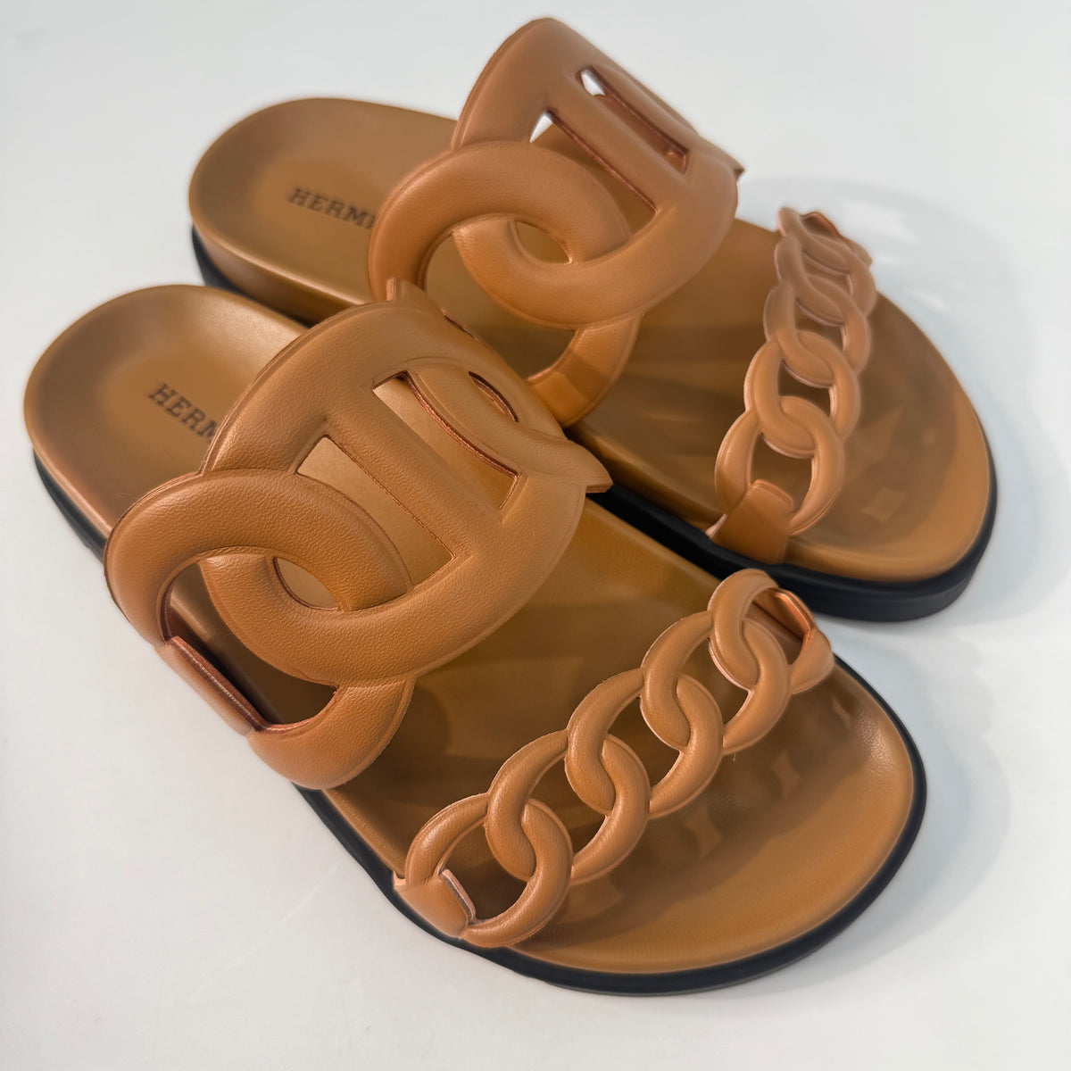 Hermes Extra Sandals Tan