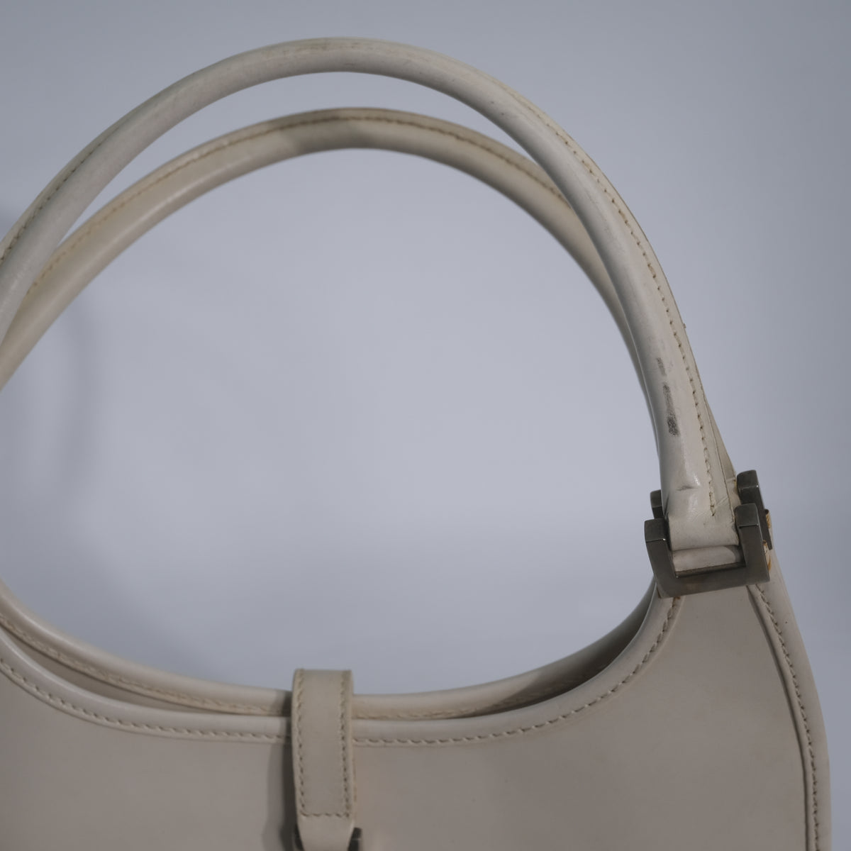Gucci White Baguette