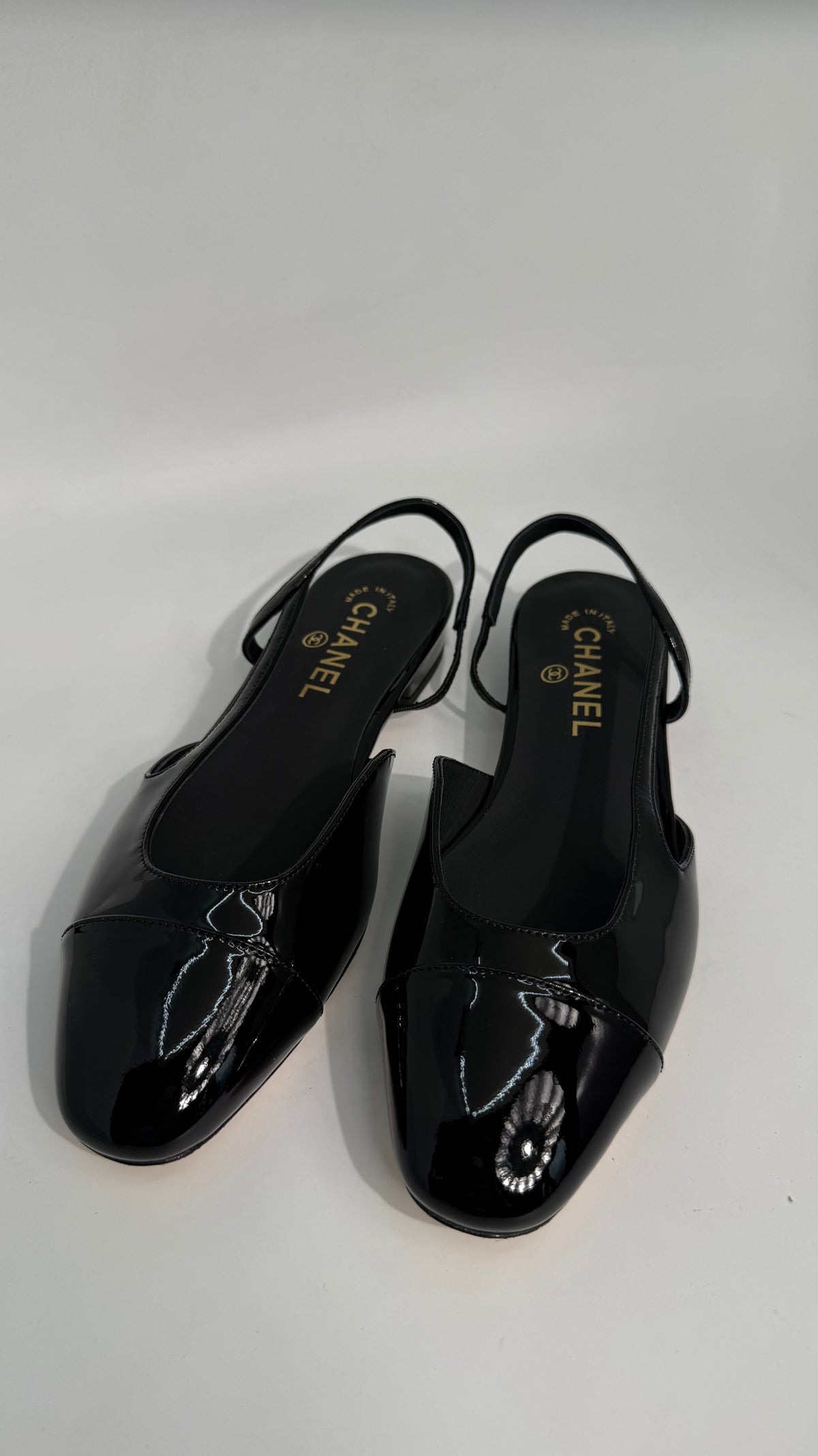 Chanel Slingback Patent Shoes