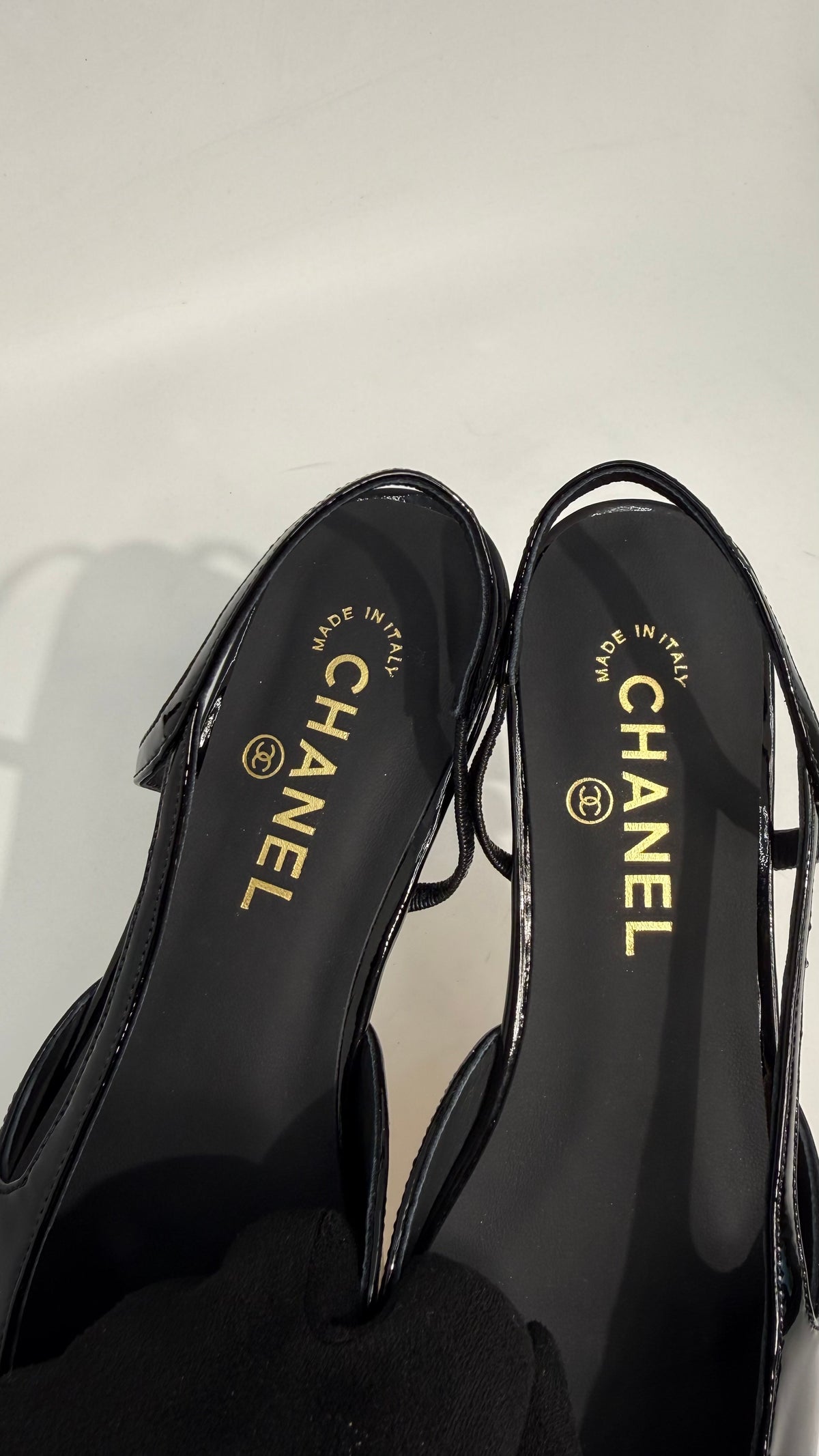 Chanel Slingback Patent Shoes