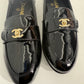 Chanel Loafers Black Patent