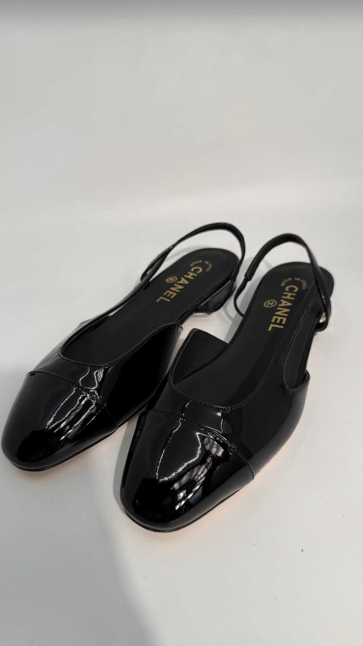 Chanel Slingback Patent Shoes