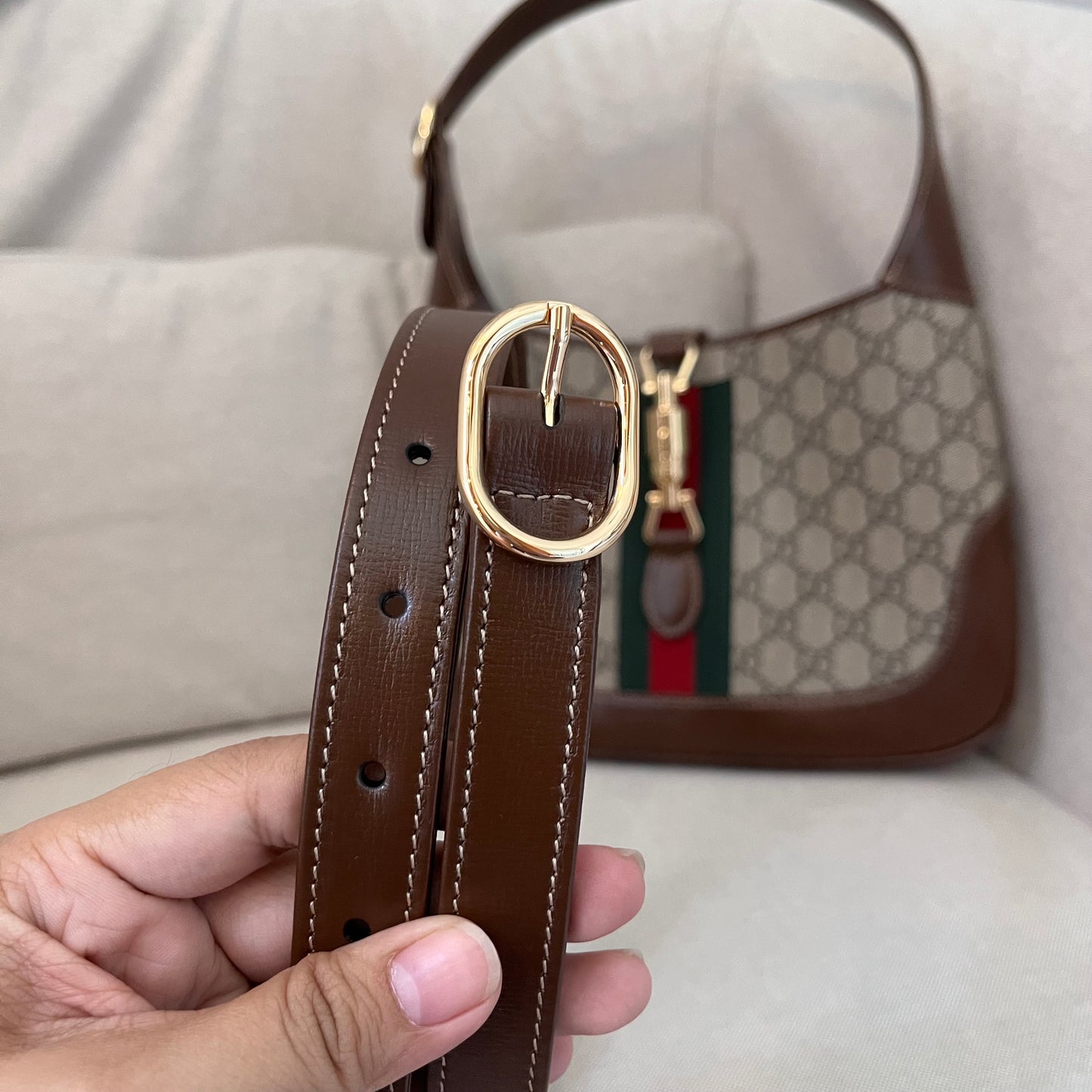 Gucci Jackie Horsebit 1961 (Monogram)