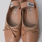 Miu Miu Leather Ballet Flats (Nude/Pink)
