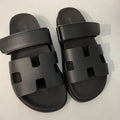 Hermes Chypre Black Sandals