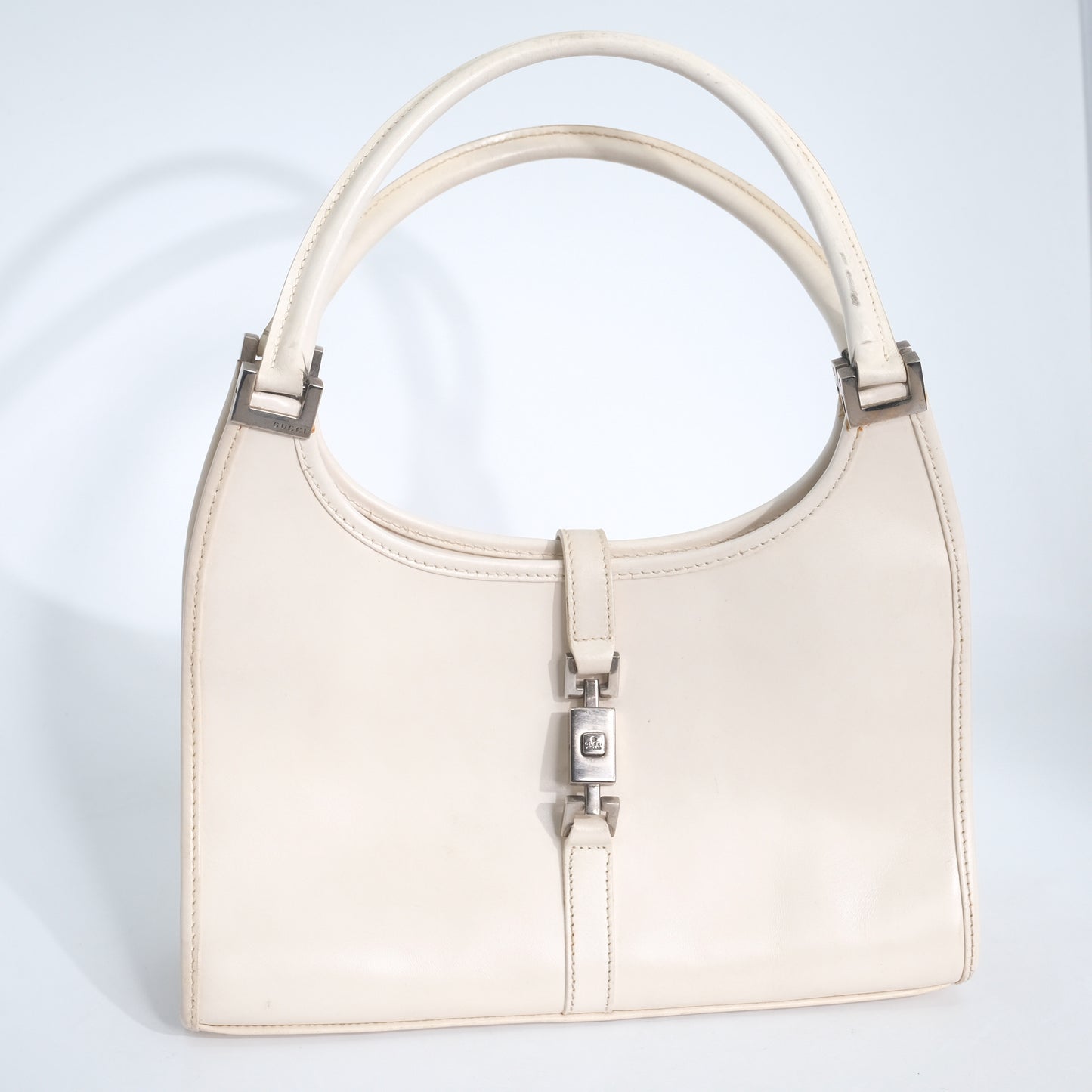 Gucci White Baguette