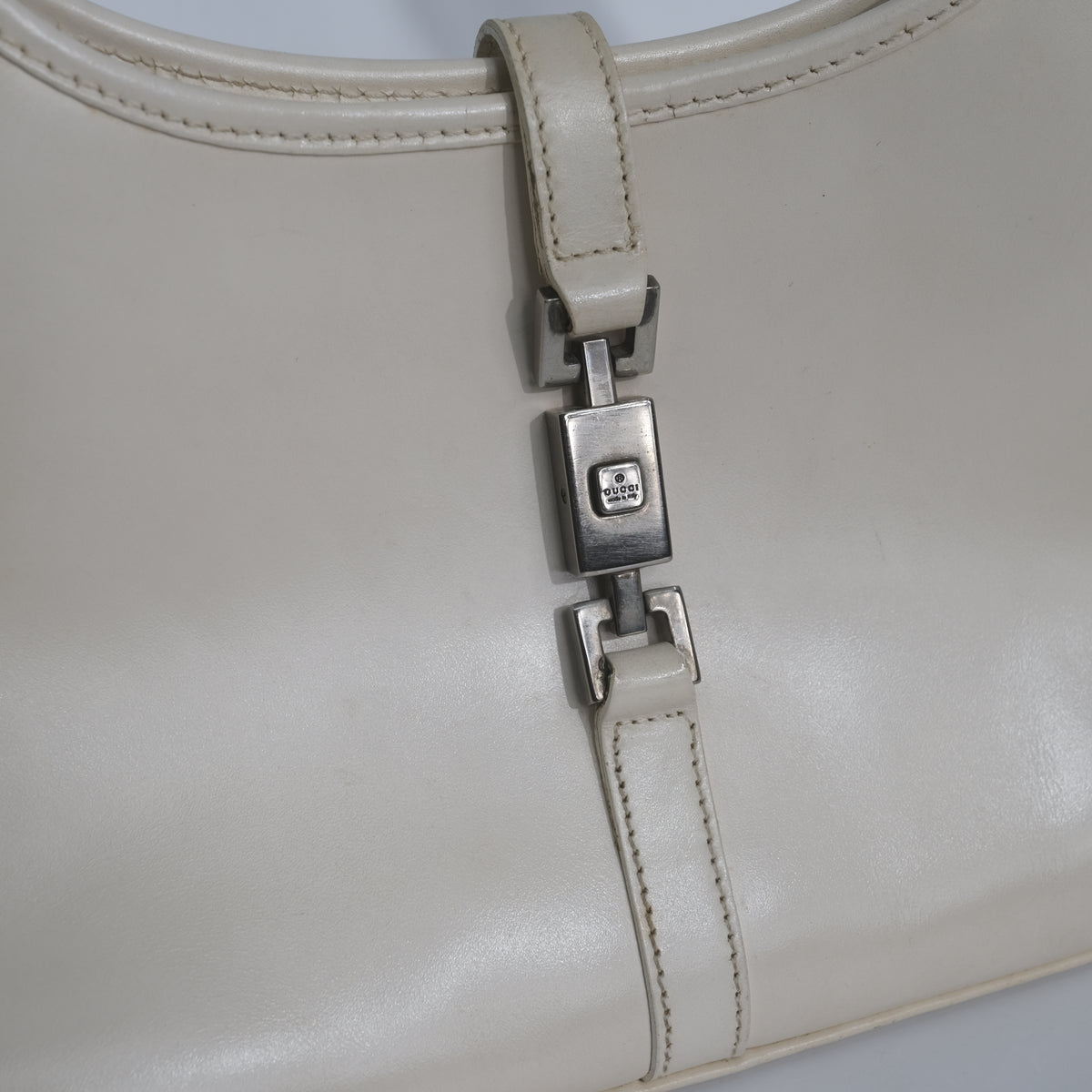 Gucci White Baguette