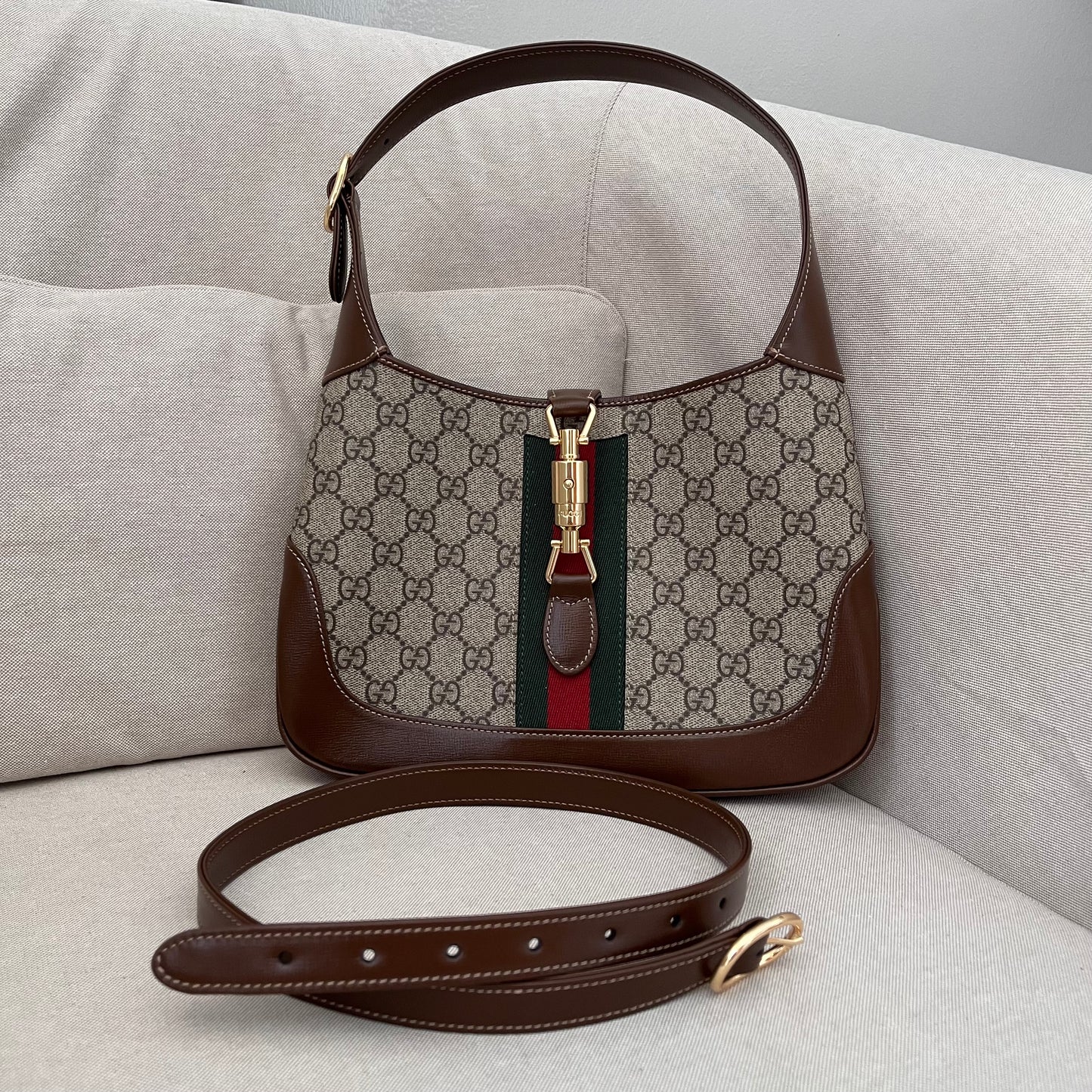 Gucci Jackie Horsebit 1961 (Monogram)