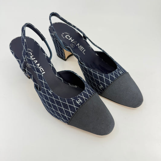 Chanel Denim Pumps