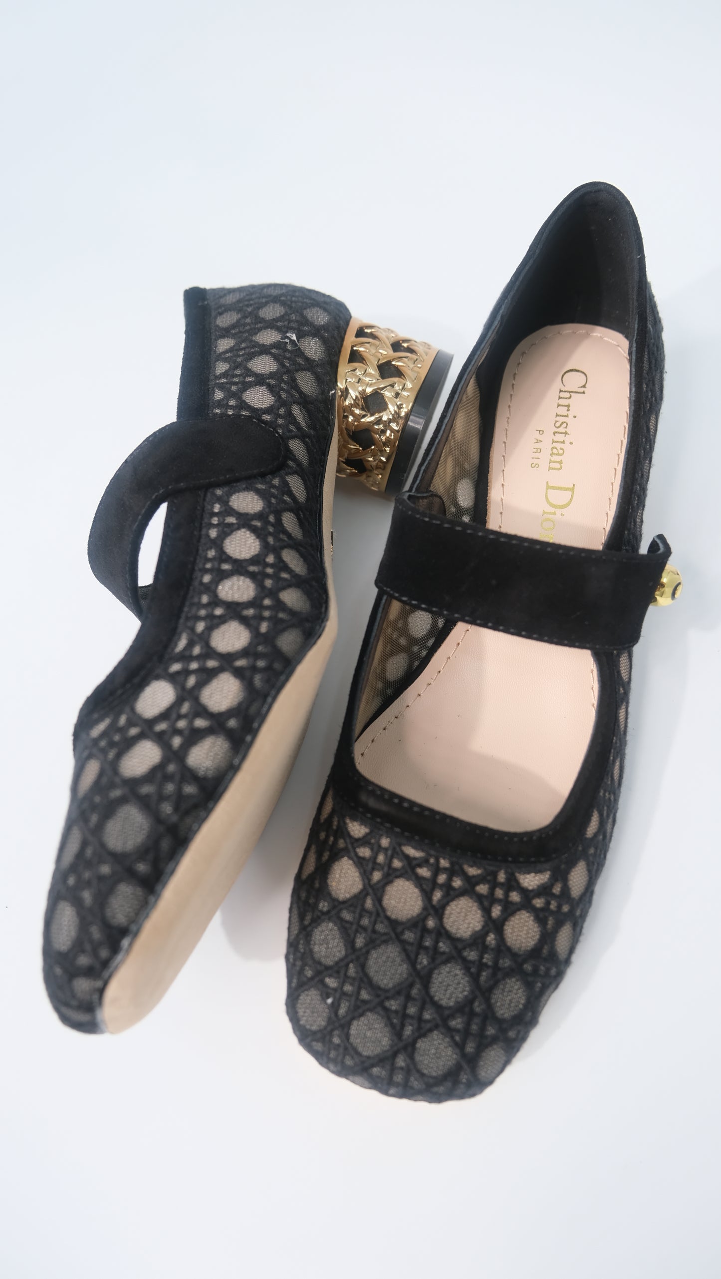 Christian Dior Lace Mary Jane Shoes