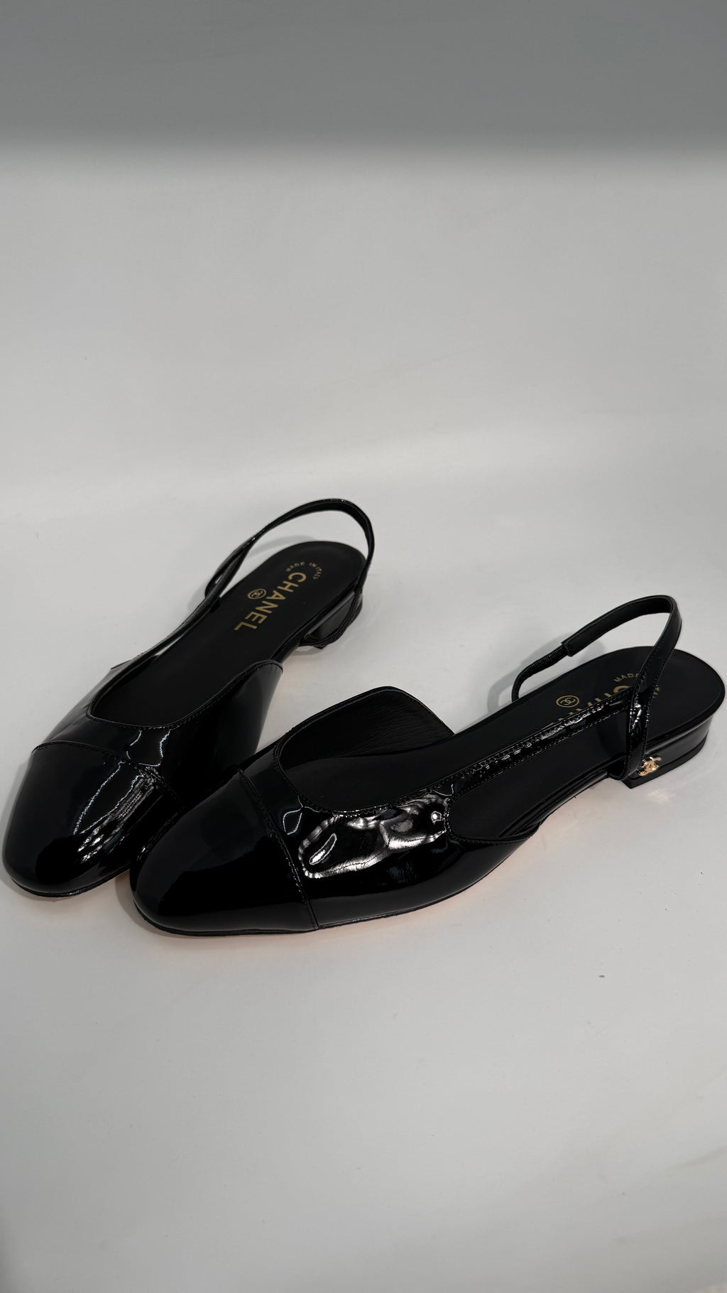 Chanel Slingback Patent Shoes