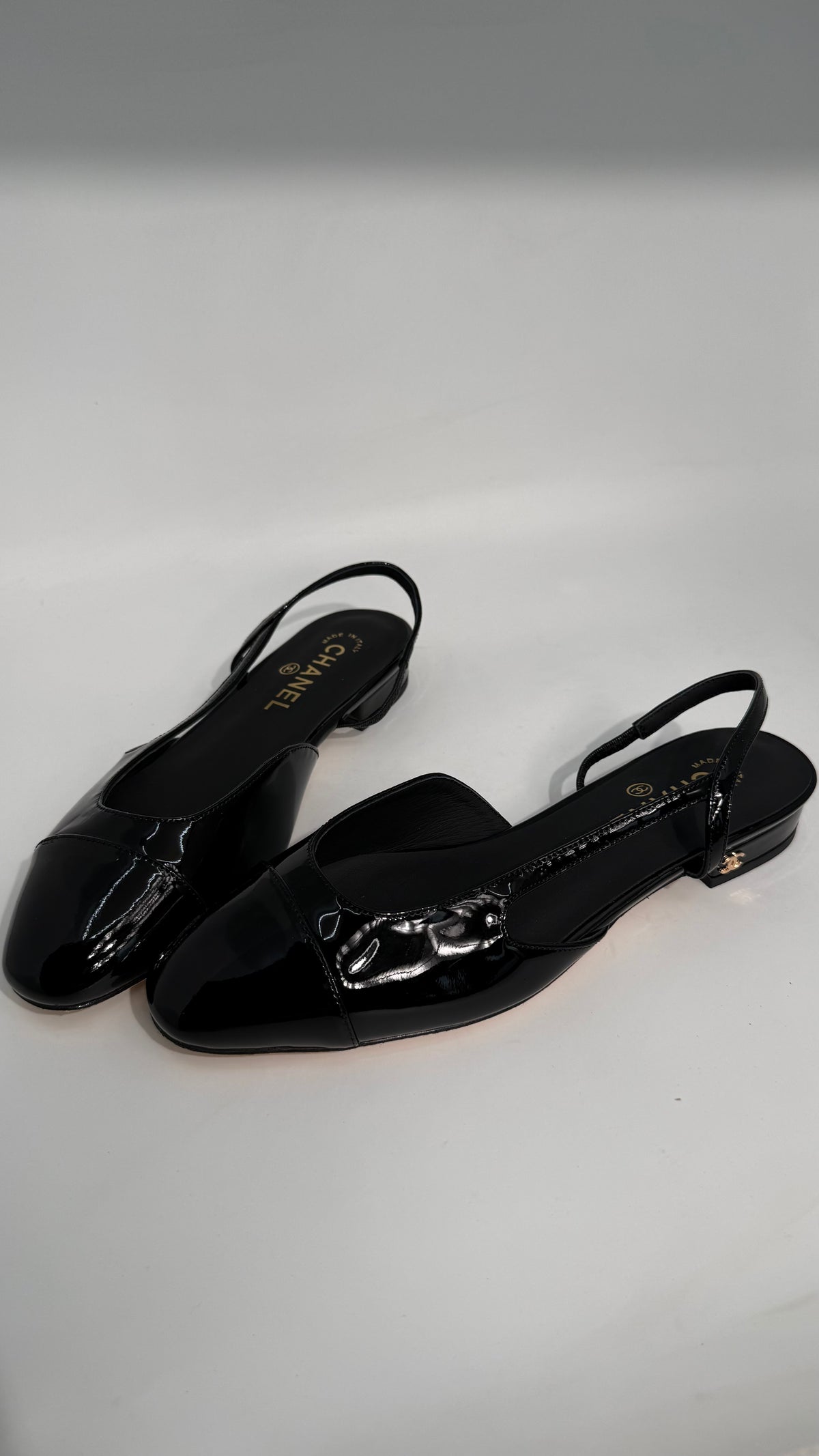 Chanel Slingback Patent Shoes