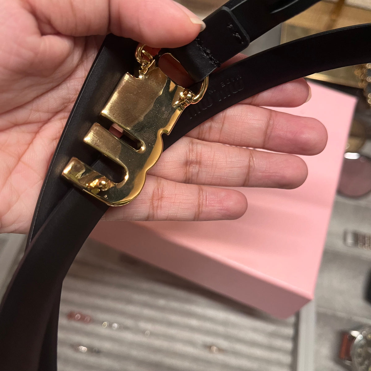 Miu Miu Buckle Belt