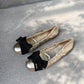 Prada Bow Ballet Shoes (Gold)