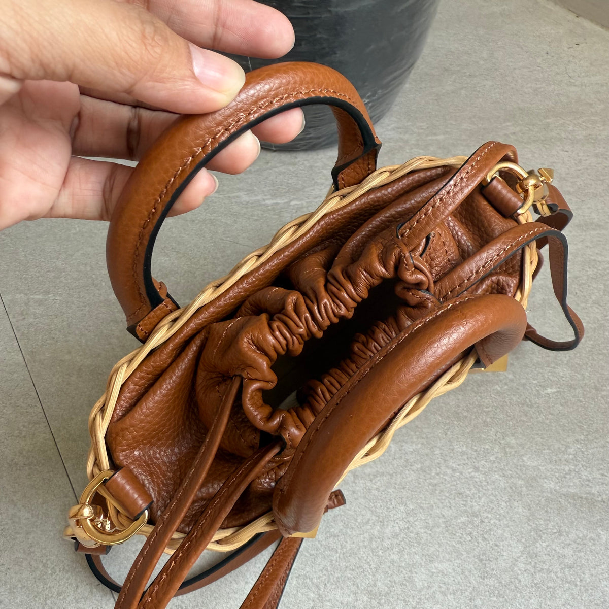 Valentino Summer Basket Crossbody Bag