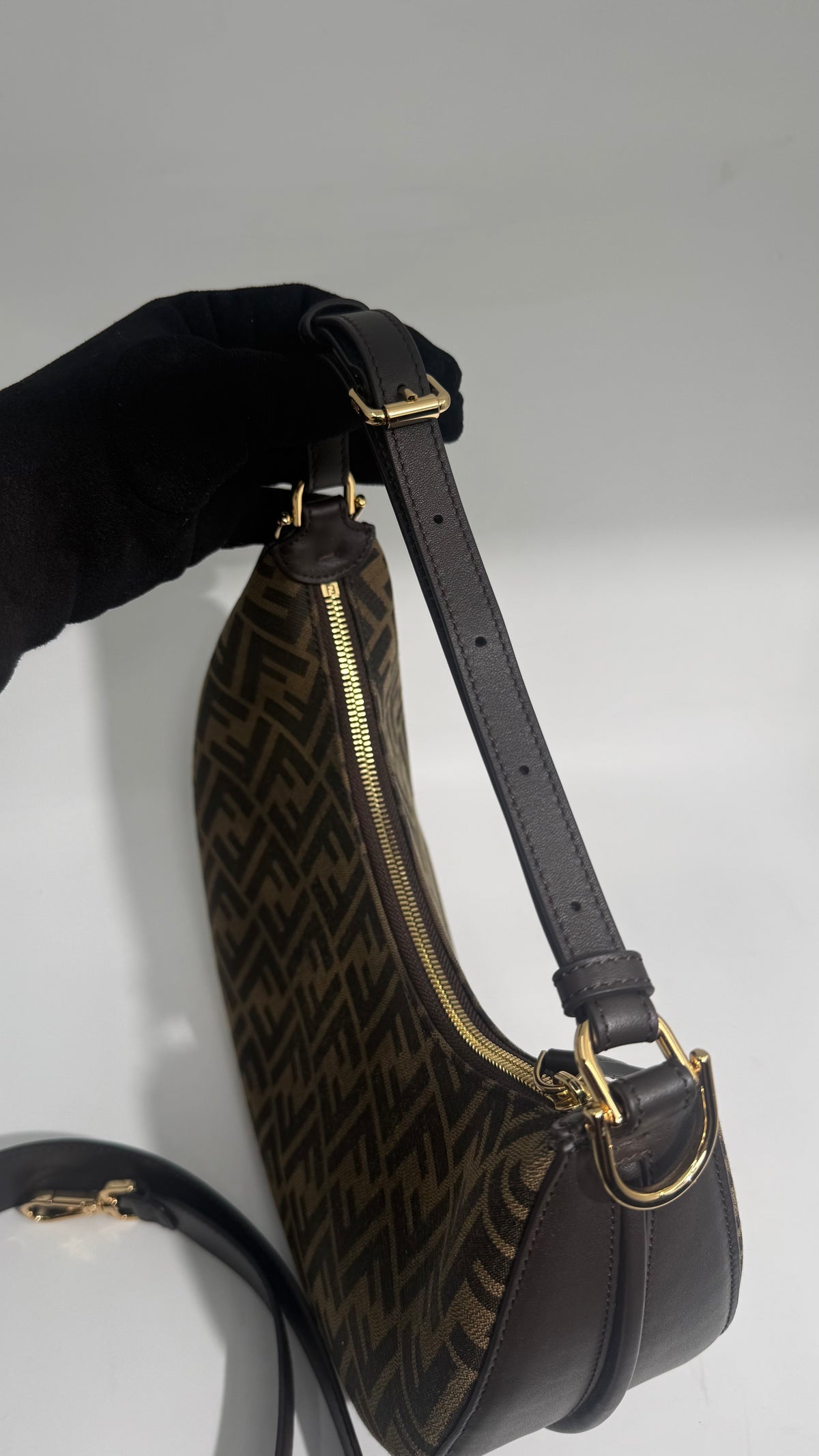 Fendigraphy Crossbody Baguette