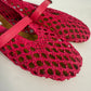 Alaia "La Ballerine" Mary Jane Flats Hot Pink