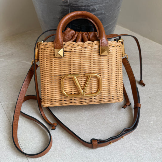 Valentino Summer Basket Crossbody Bag