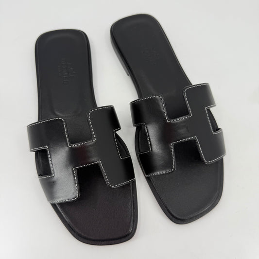 Hermes Oran Swift Black