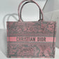 Christian Dior Book Tote Pink/Gray