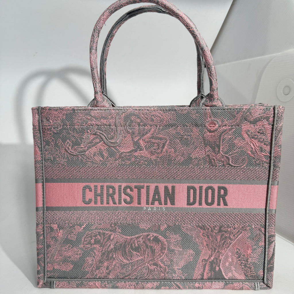 Christian Dior Book Tote Pink/Gray