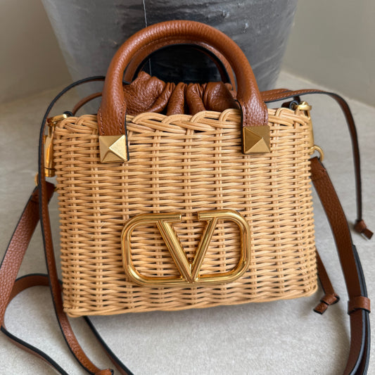 Valentino Summer Basket Crossbody Bag