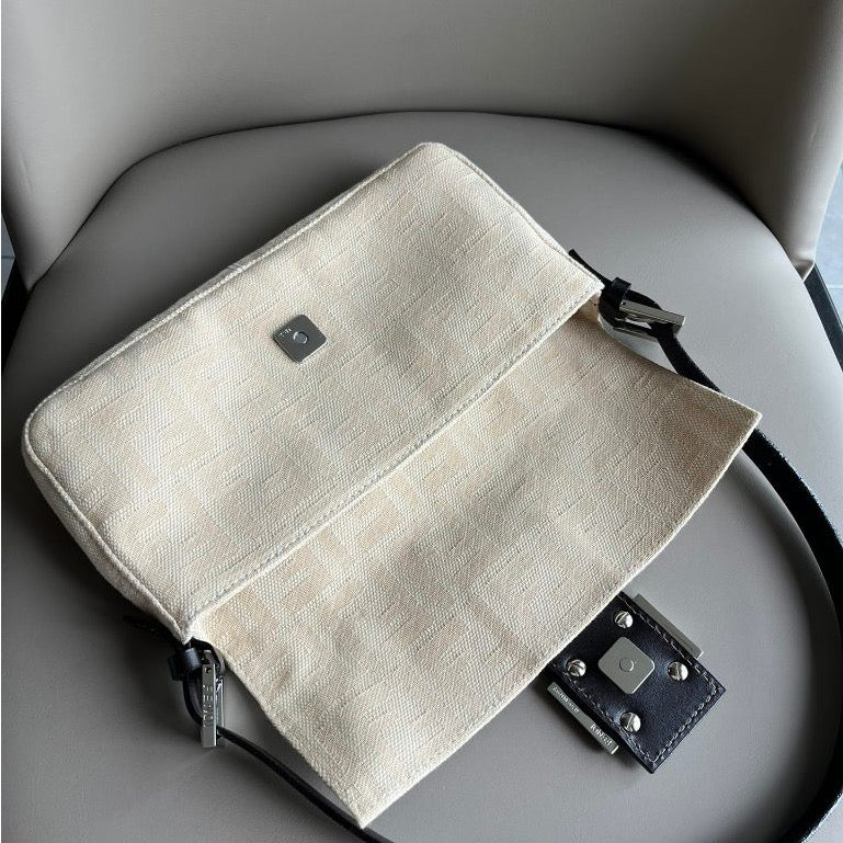Fendi Baguette White Tote