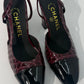 Chanel Croc Slingback Pumps
