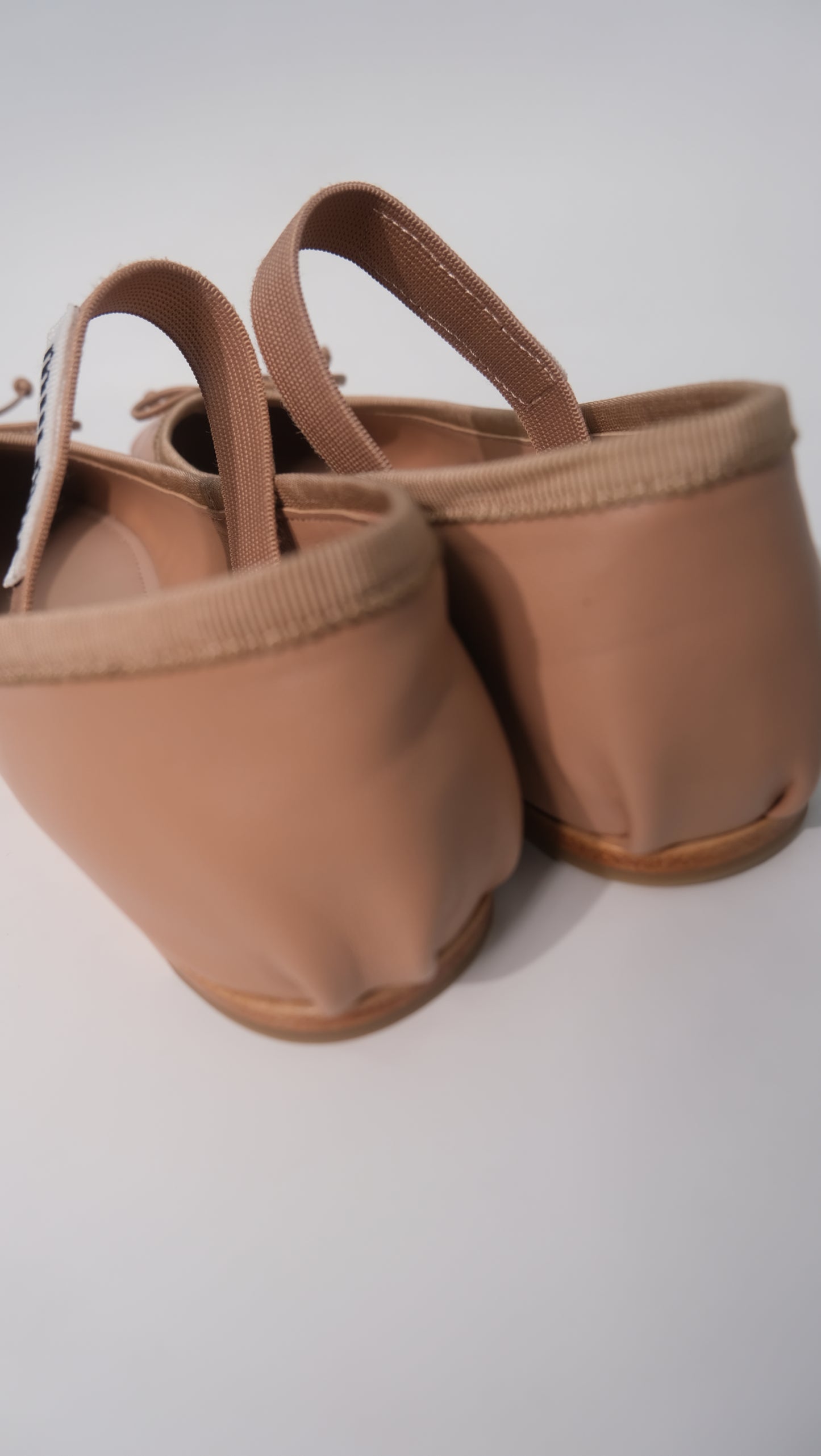 Miu Miu Leather Ballet Flats (Nude/Pink)