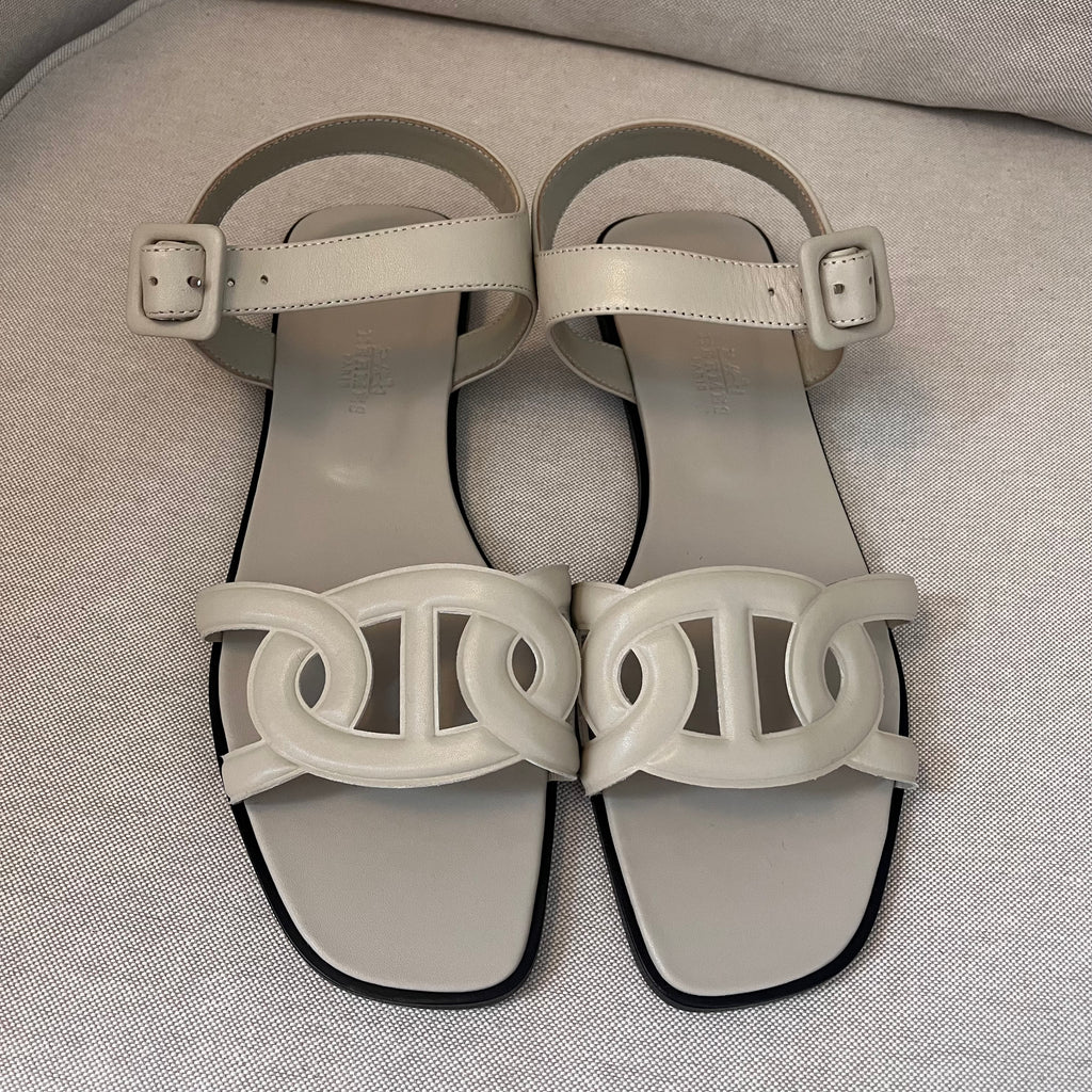 Hermes Feliz Sandal (Cream)