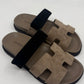 Hermes Chypre Suede Sandals
