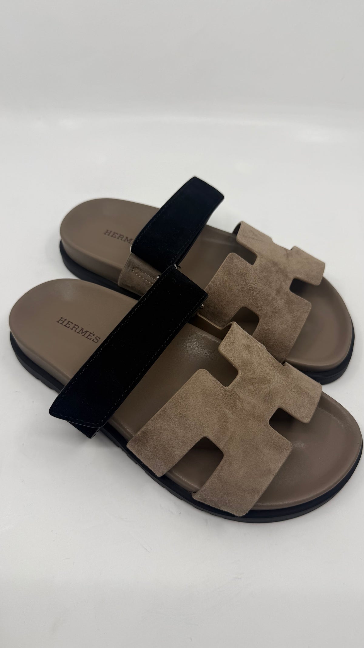 Hermes Chypre Suede Sandals
