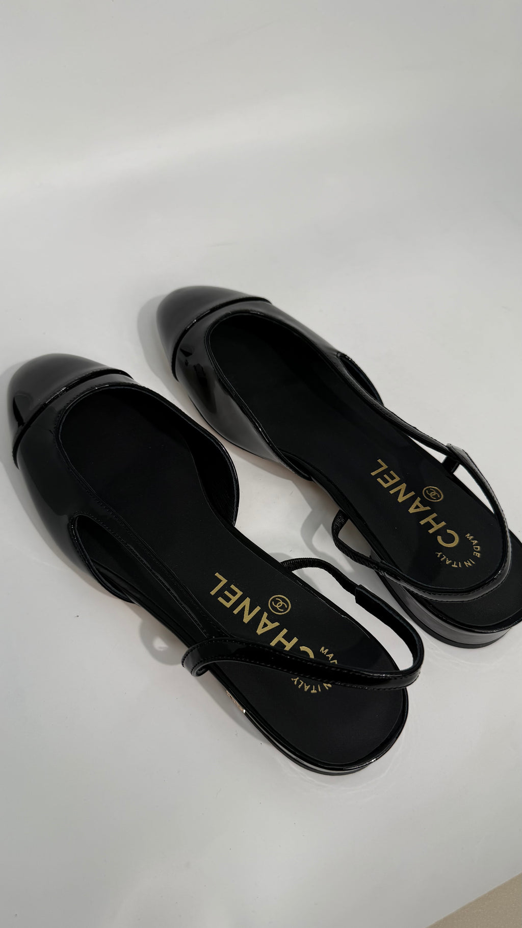 Chanel Slingback Patent Shoes