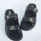 Chanel Patent Dad Sandals