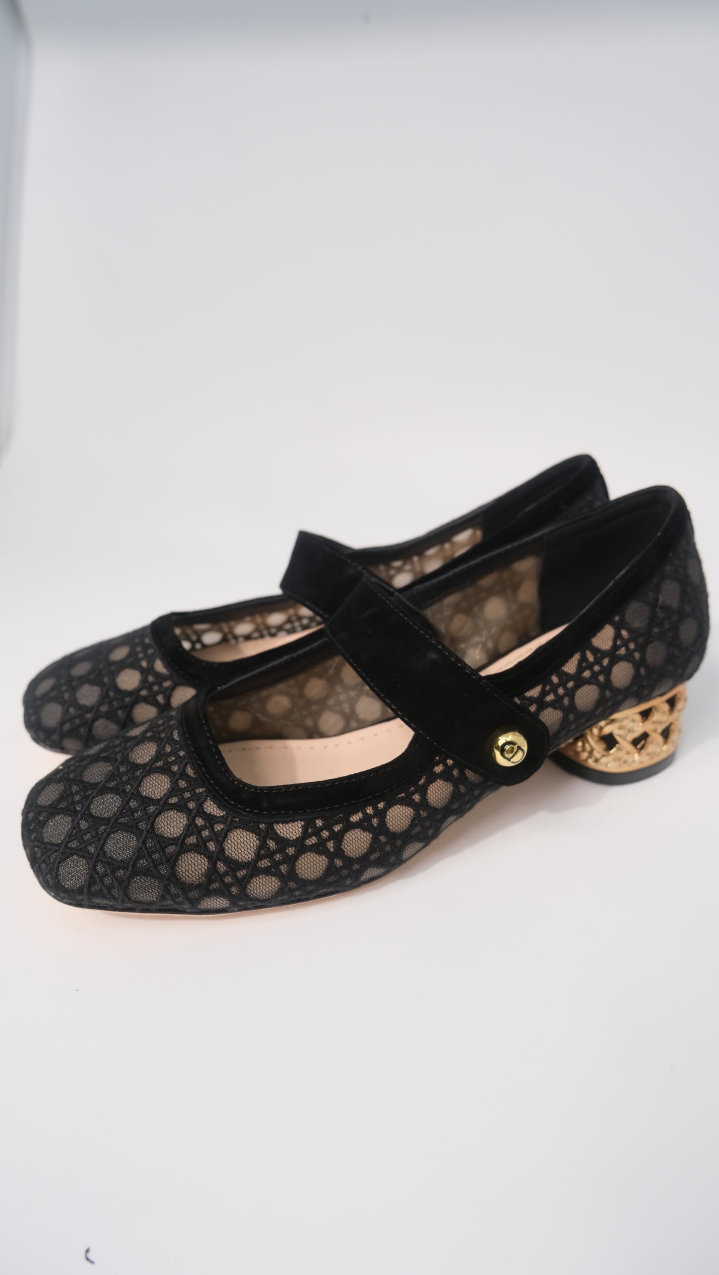 Christian Dior Lace Mary Jane Shoes