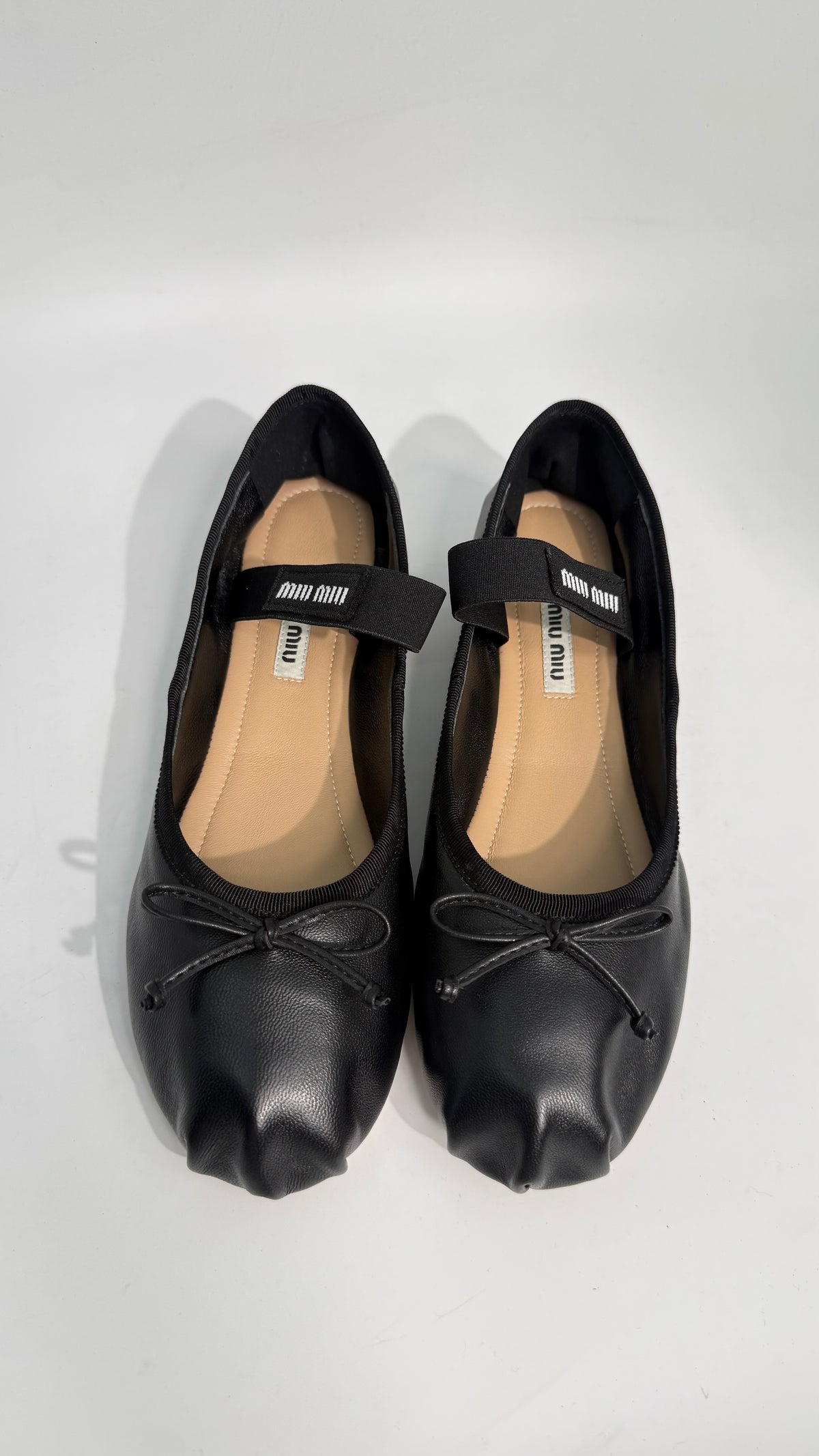 Miu Miu Ballet Leather Flats