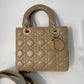 Lady Dior Cannage Taupe Crossbody