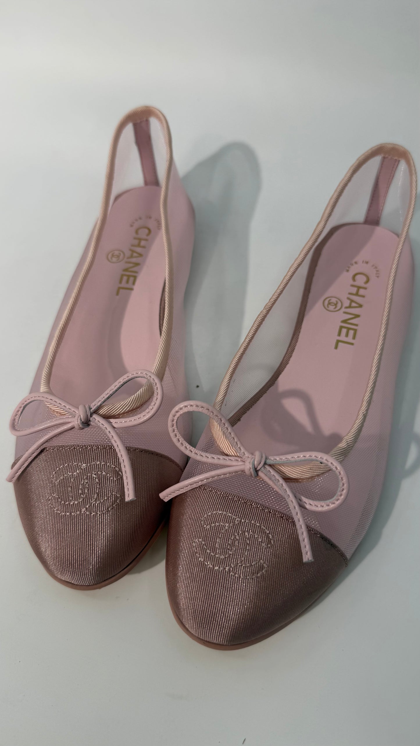 Chanel Mesh Summer Flats (Pink)
