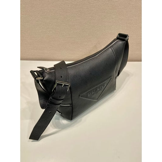 Prada Vitello Embossed Logo Crossbody