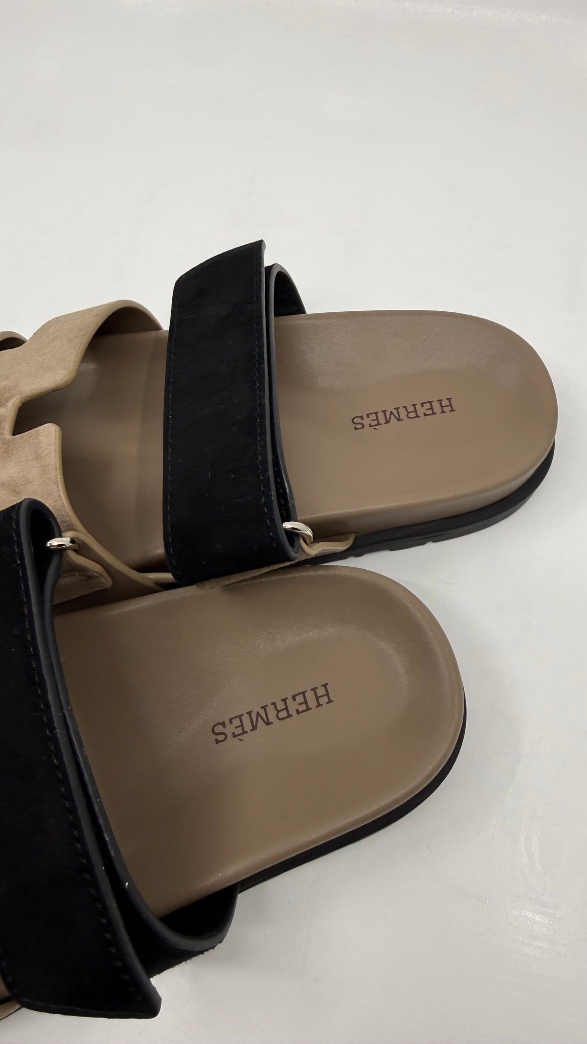 Hermes Chypre Suede Sandals