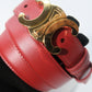 Celine Triomphe Belt (Red)