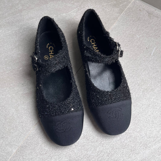 Chanel Sparkle Flats