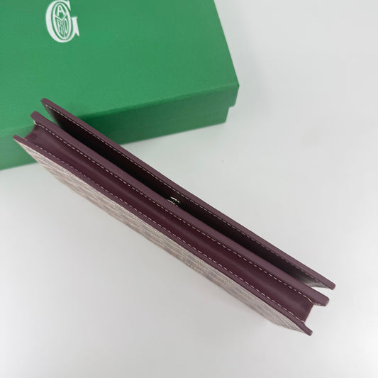 Goyard Long Wallet (Maroon)