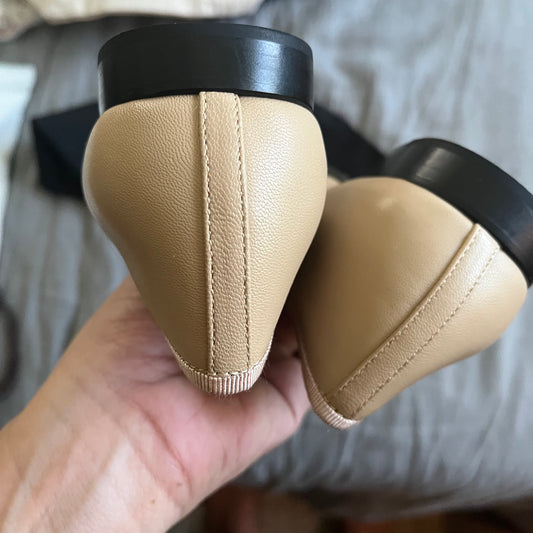 Chanel Ballet Nude/Black Captoe