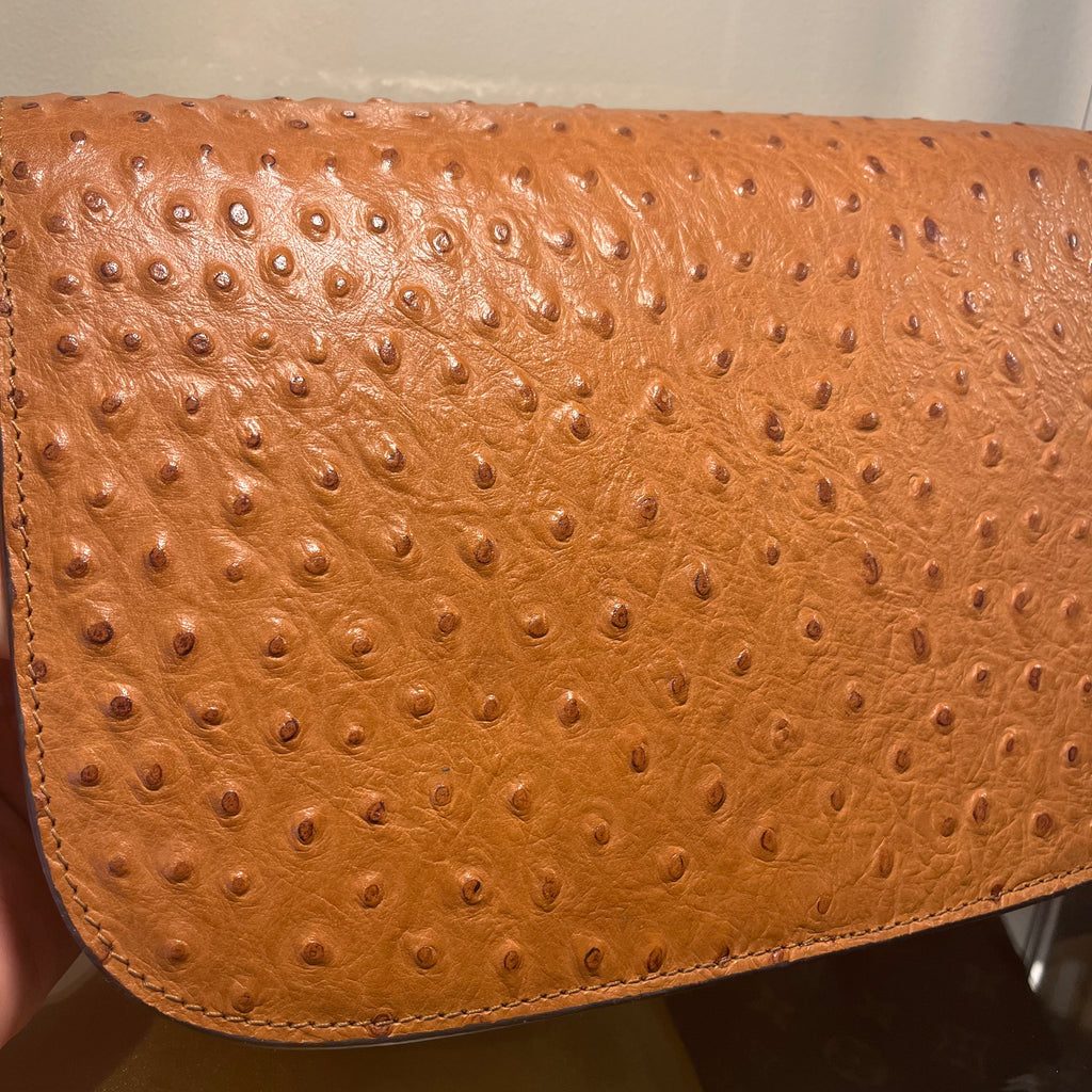 Gucci Horsebit Ostrich Crossbody