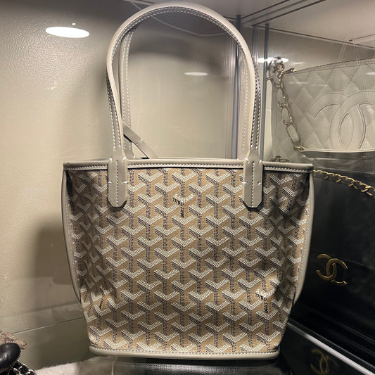 Goyard Anjou Reversible Mini Tote Khaki