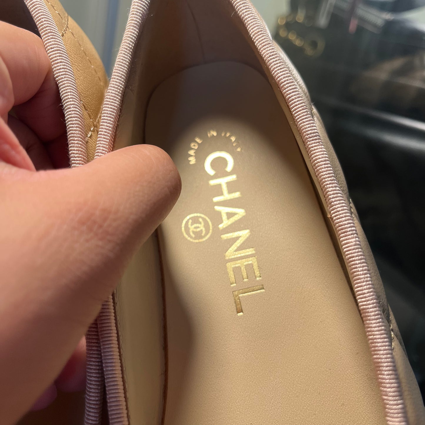 Chanel Ballet Quilted Flats 36