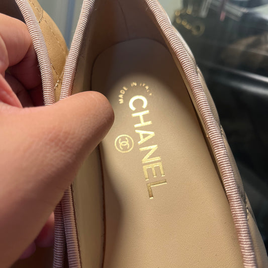 Chanel Ballet Quilted Flats 36